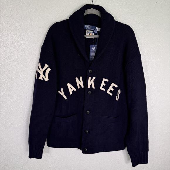 Ralph Lauren Other - Polo Ralph Lauren Yankees Cardigan Mens Medium New York MLB Baseball Sweater NEW